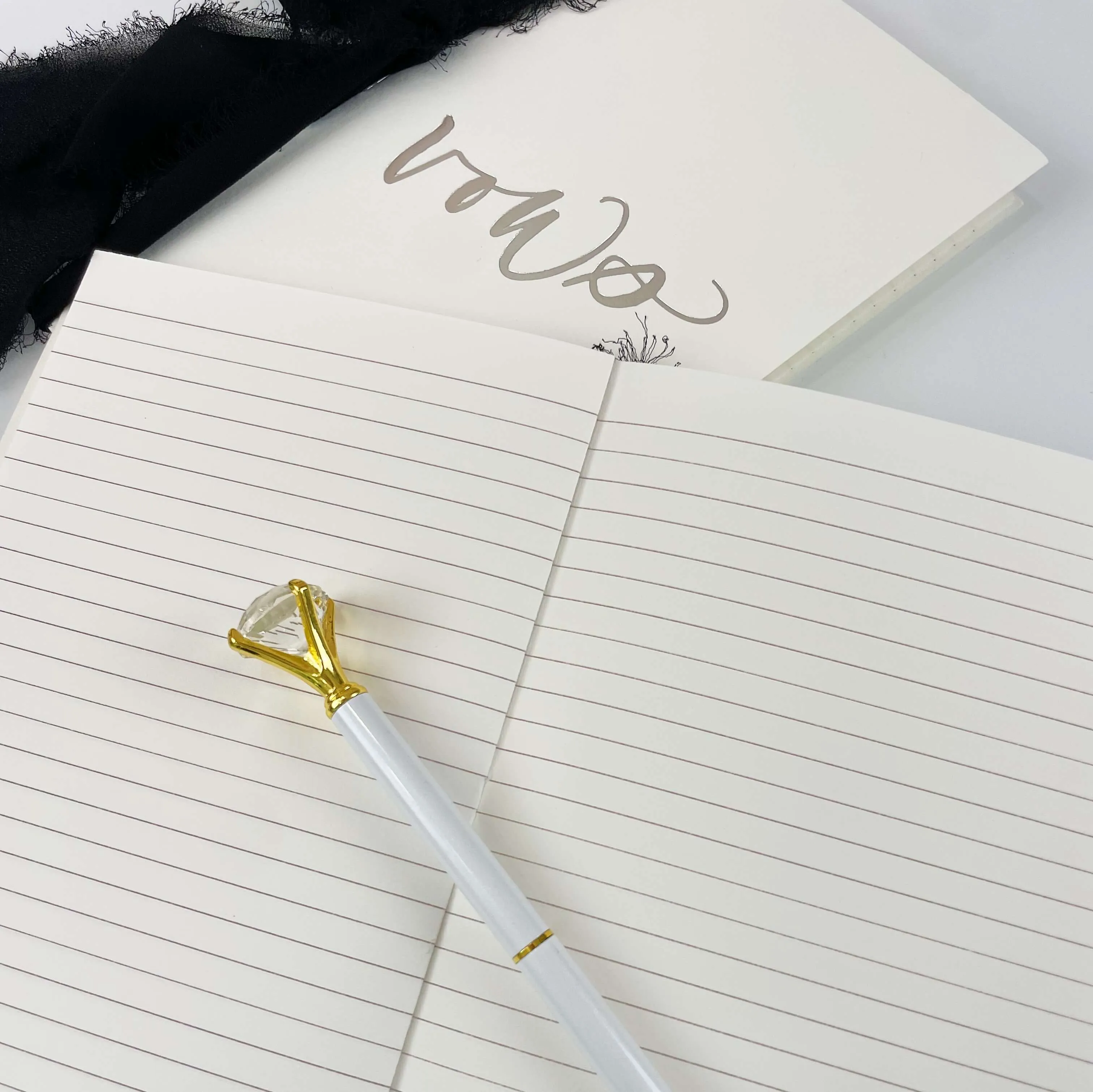 Large Foil Pressed Vow Books (Set of 2)