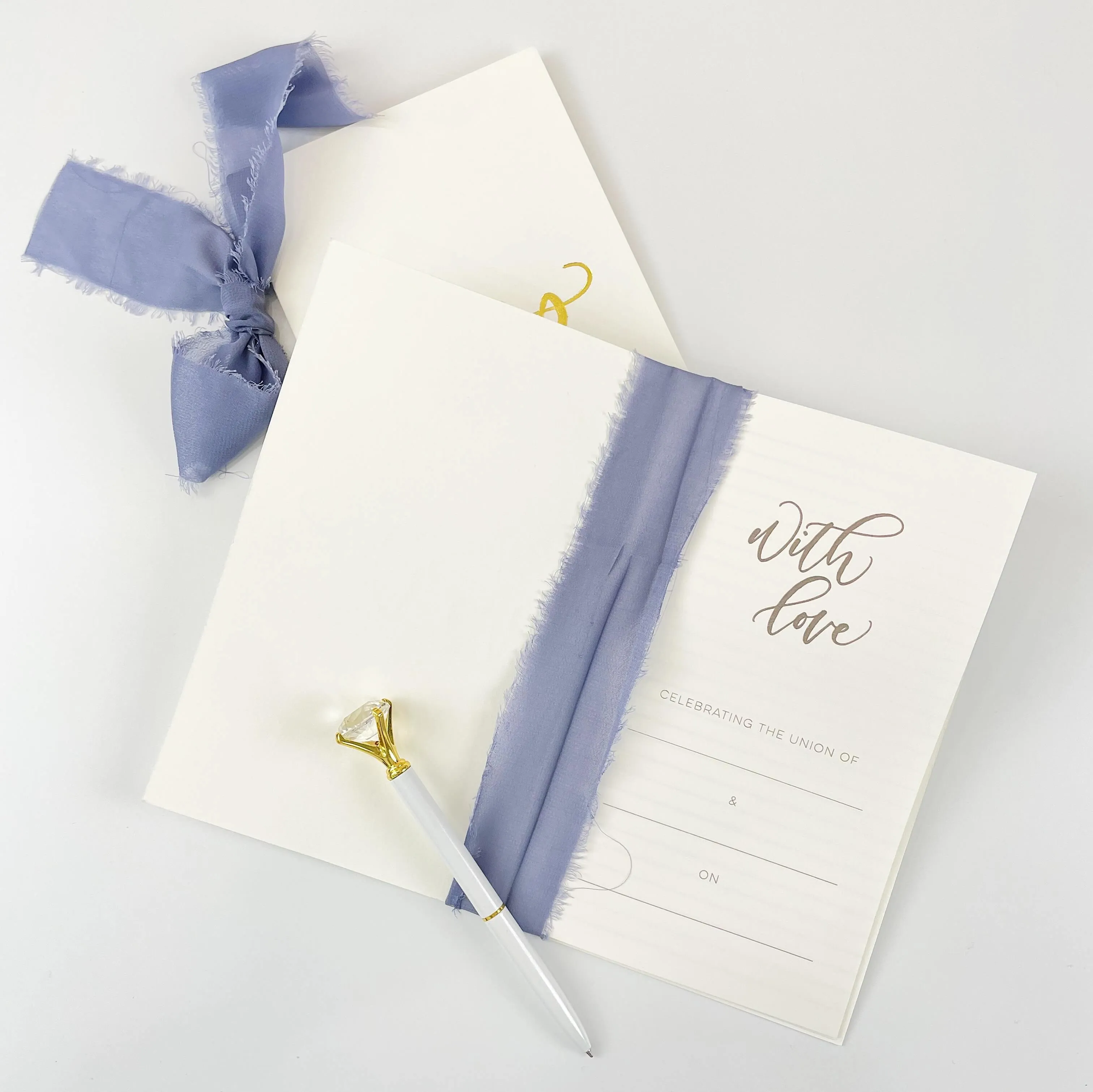 Large Foil Pressed Vow Books (Set of 2)