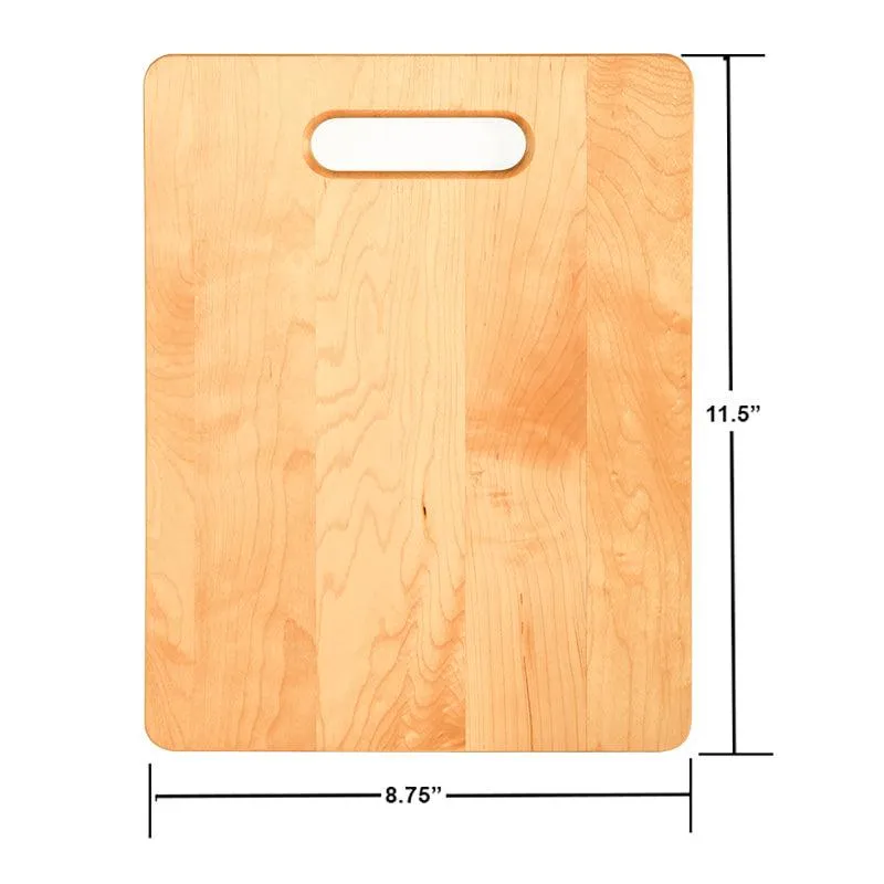 Laser Engraved Family Monogram 2 Cutting Board (Rectangle or Paddle Shaped Options)