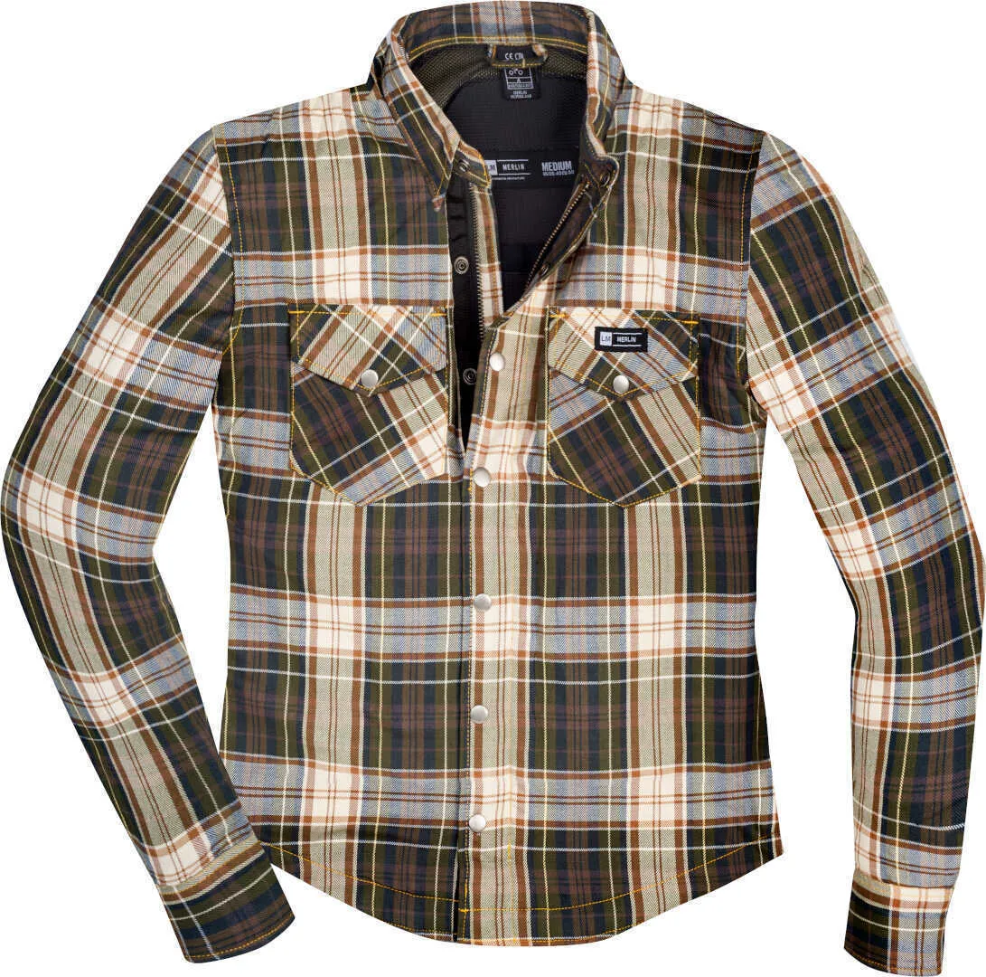 Merlin Ax motorcycle shirt, brown