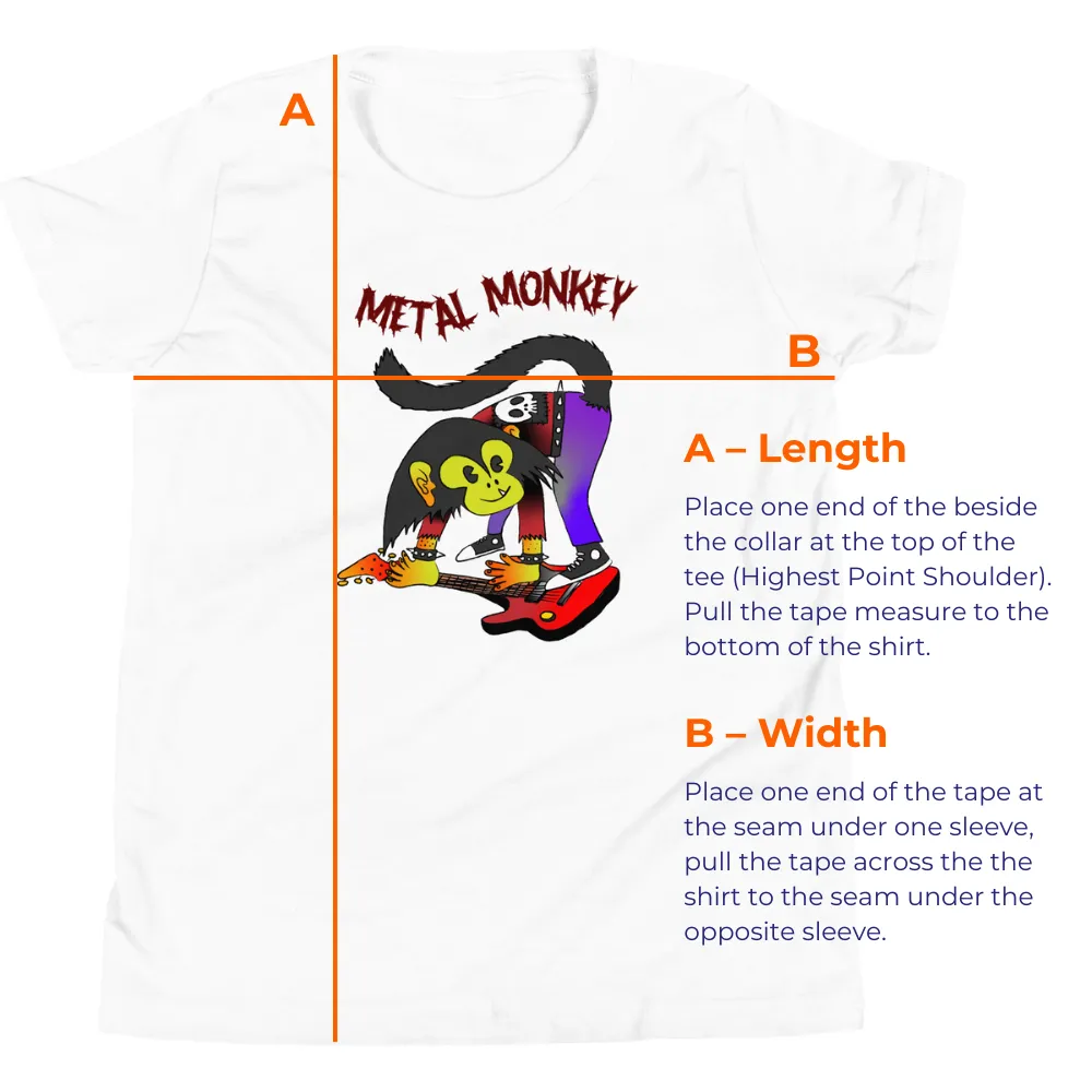 Metal Monkey Youth Short Sleeve T-Shirt