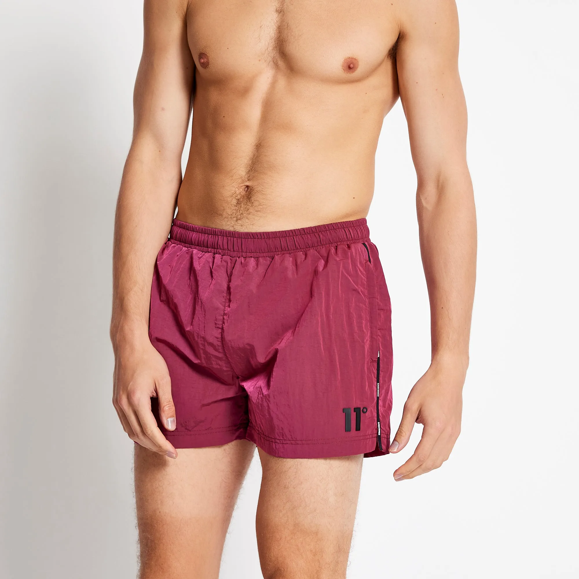 Micro Taped Swim Shorts - Scarlet