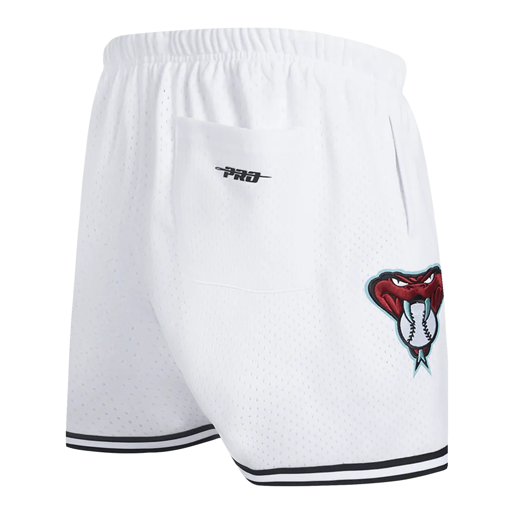 MLB ARIZONA DIAMONDBACKS CLASSIC MESH MEN'S SHORT (WHITE/BLACK/WHITE)