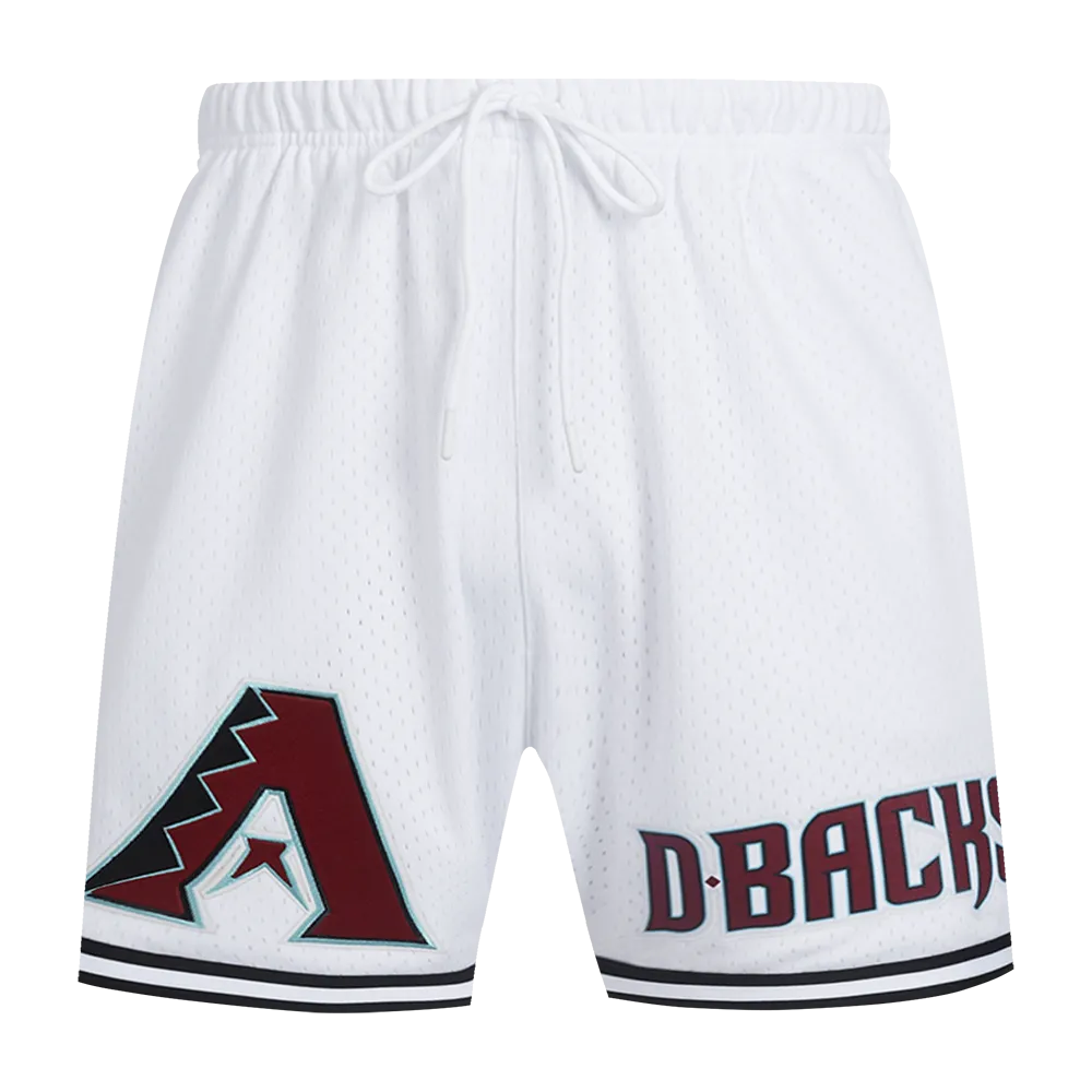 MLB ARIZONA DIAMONDBACKS CLASSIC MESH MEN'S SHORT (WHITE/BLACK/WHITE)