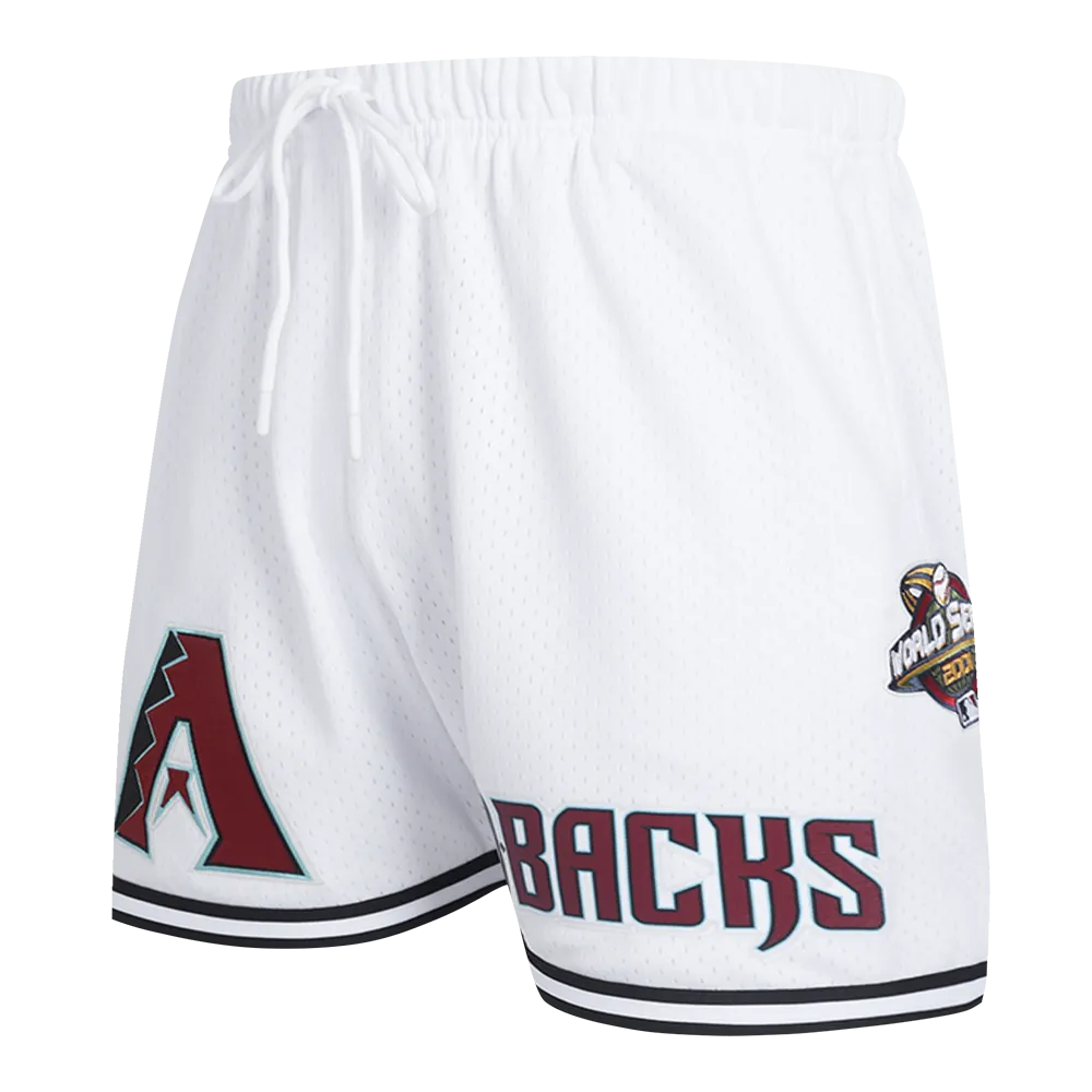 MLB ARIZONA DIAMONDBACKS CLASSIC MESH MEN'S SHORT (WHITE/BLACK/WHITE)