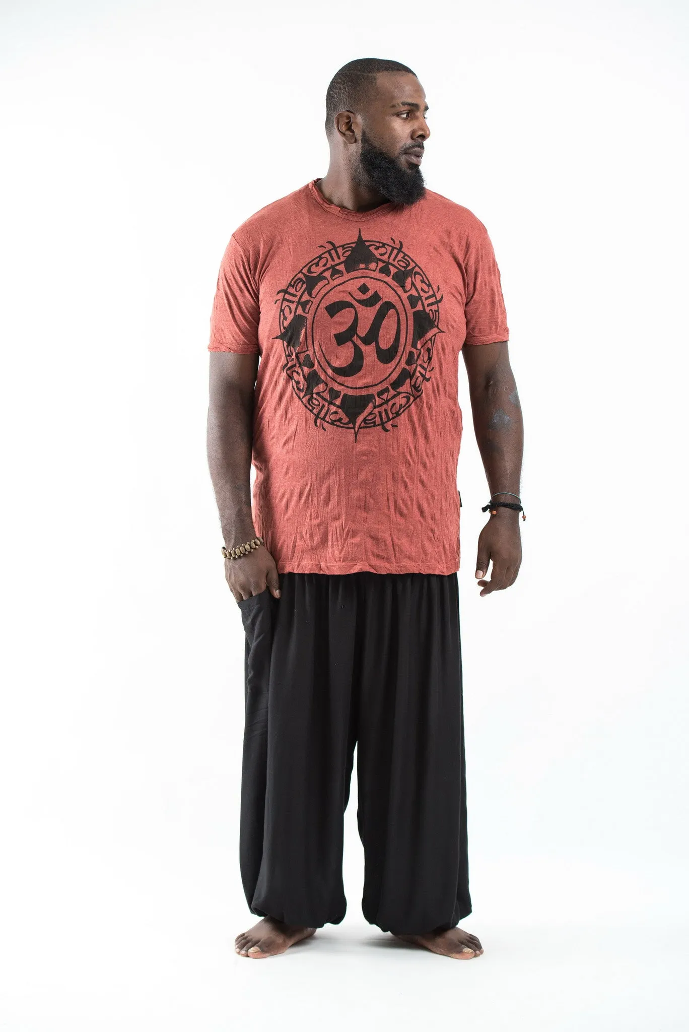 Plus Size Sure Design Men's Infinitee Ohm T-Shirt Brick