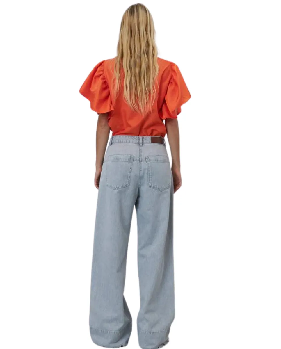 Scallop End Trousers Denim