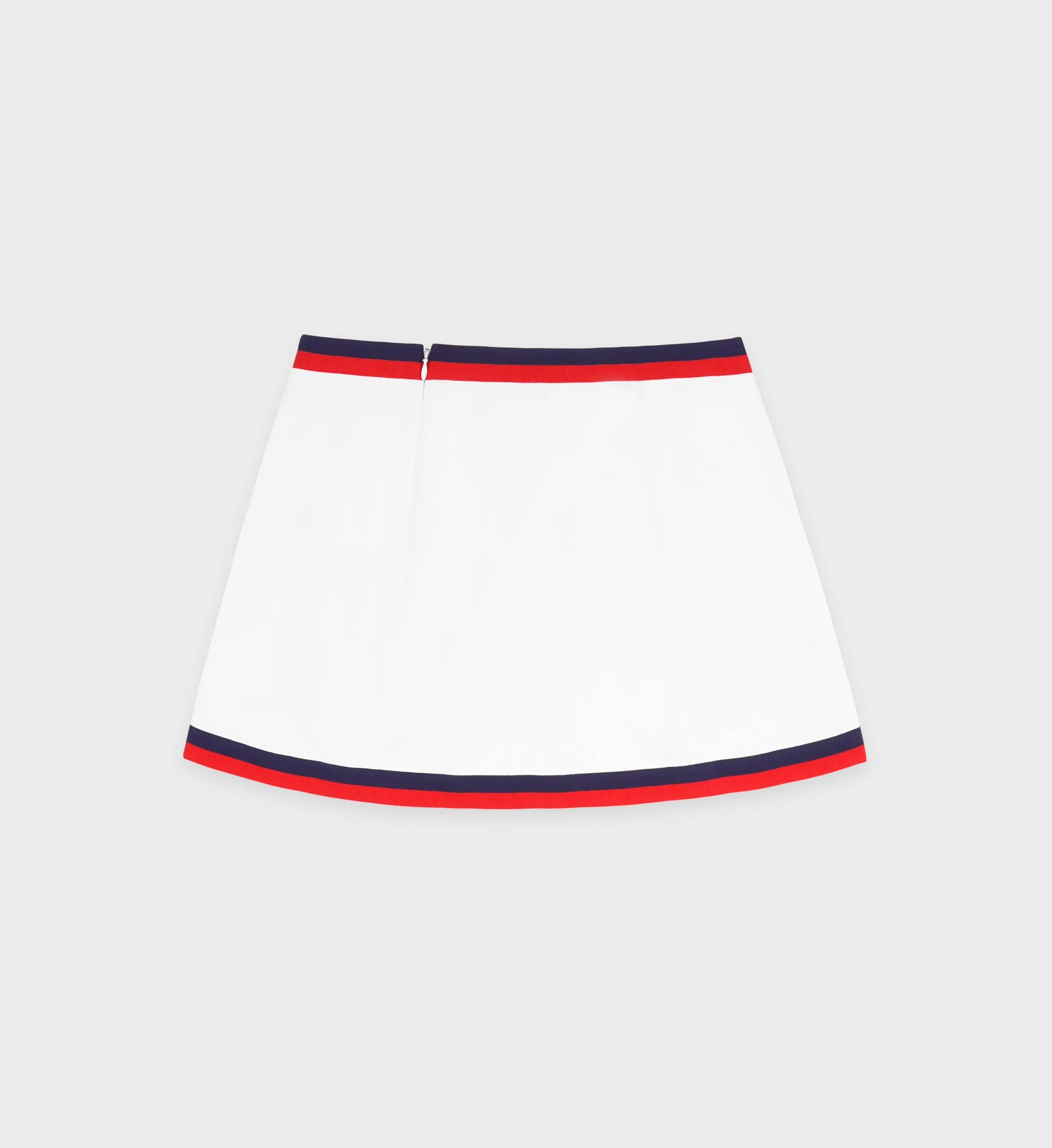 Serif Logo Mila Skirt - White/Navy/Red
