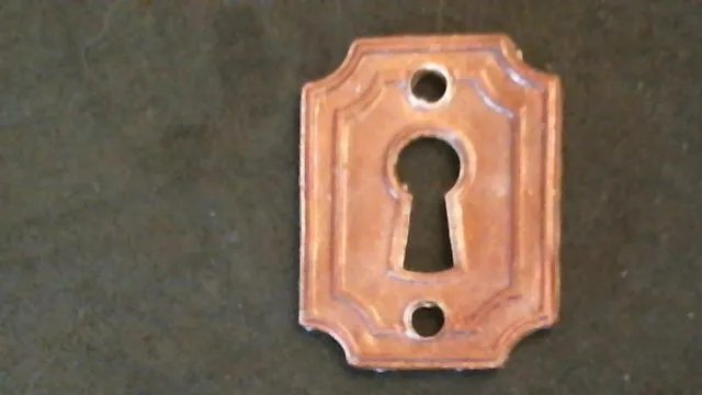 Silcone Mold Rectangle Key Hole Plate used with Resin Clay Hot Glue Metal
