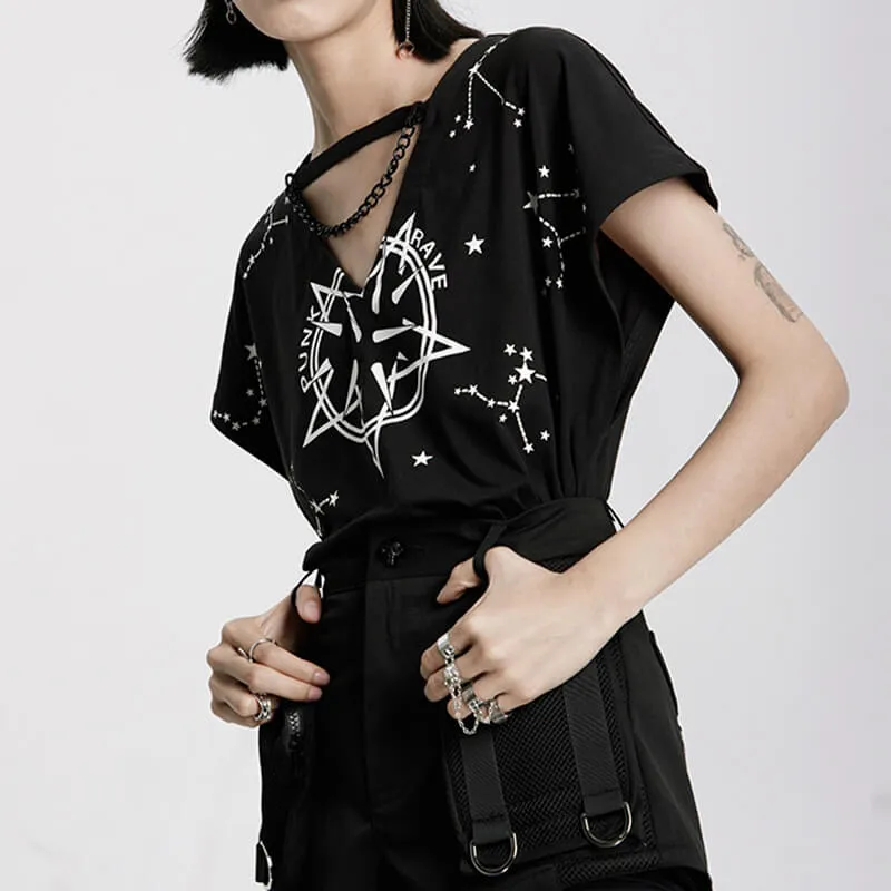 Spiked Pentagram Constellations T-Shirt