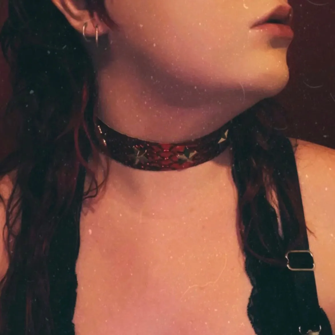 STAR MAN RED STAR STUDDED CHOKER