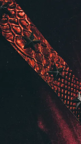 STAR MAN RED STAR STUDDED CHOKER