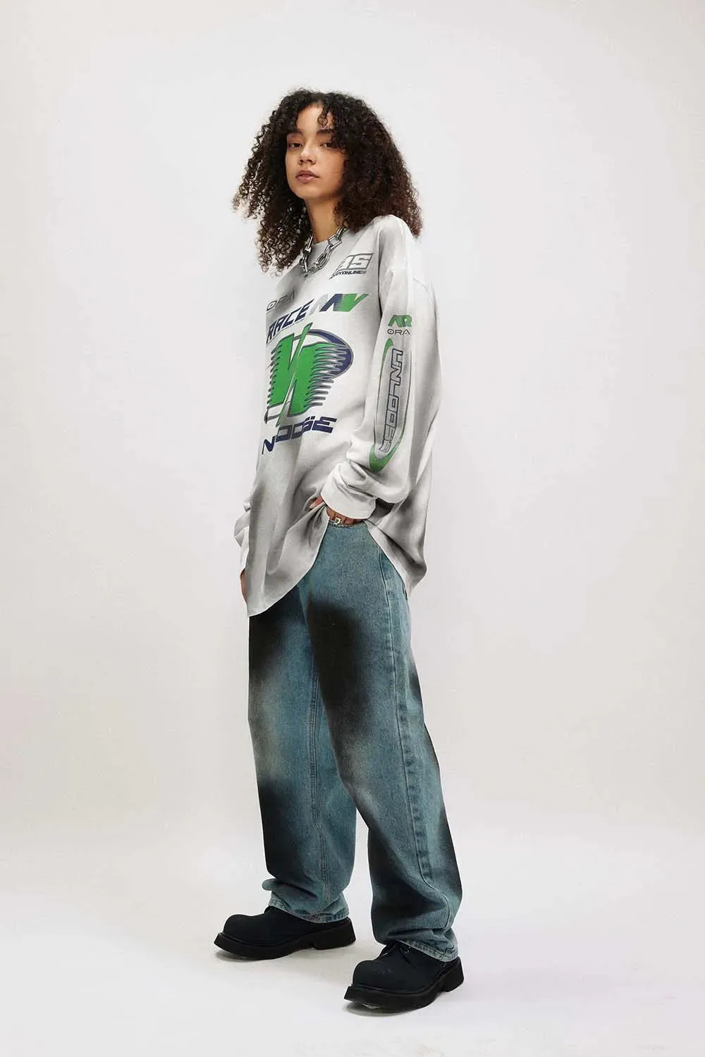 UNLOOSE Dirt Track Racing Graphic Long Sleeve